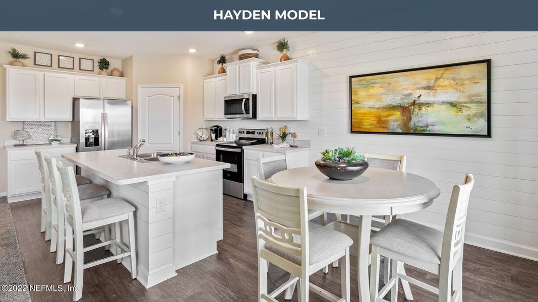 Furnished interior view inside a new home in Cross Creek Express, Green Cove Springs (Image 15).