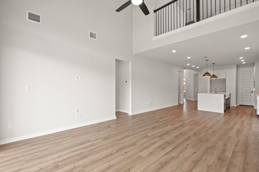 Spacious, unfurnished interior of a new home in Terrace Collection at Lariat, Liberty Hill (Image 20). Spacious, unfurnished interior of a new home in Terrace Collection at Lariat, Liberty Hill (Image 20).