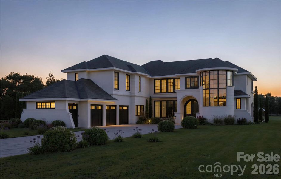 Front exterior of a new home in , Waxhaw, NC, highlighting curb appeal (Image 5).