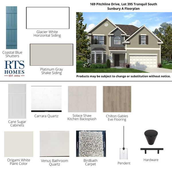 2D floor plan layout of this home in Tranquil South, Hinesville, GA (Image 4).