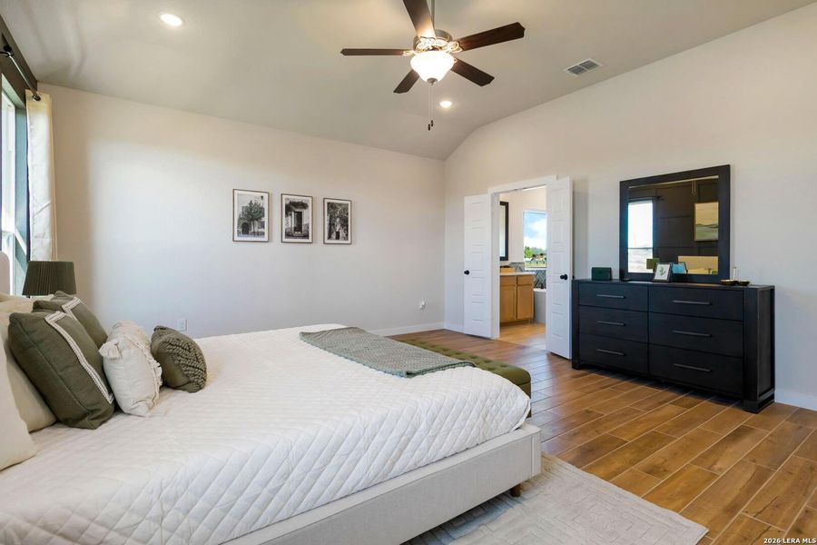 Furnished interior view inside a new home in Alamo Estates, San Antonio (Image 24).