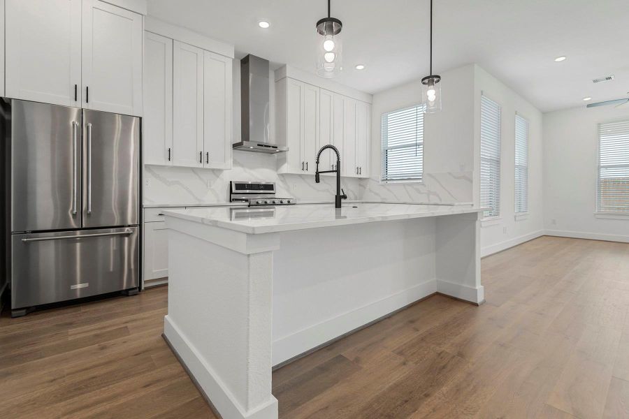 Furnished interior view inside a new home in Hallimore Ranch, Rosenberg (Image 2). Furnished interior view inside a new home in Hallimore Ranch, Rosenberg (Image 2).