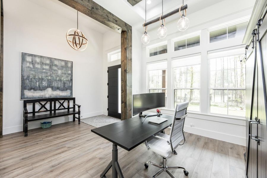 Furnished interior view inside a new home in , Willis (Image 30).
