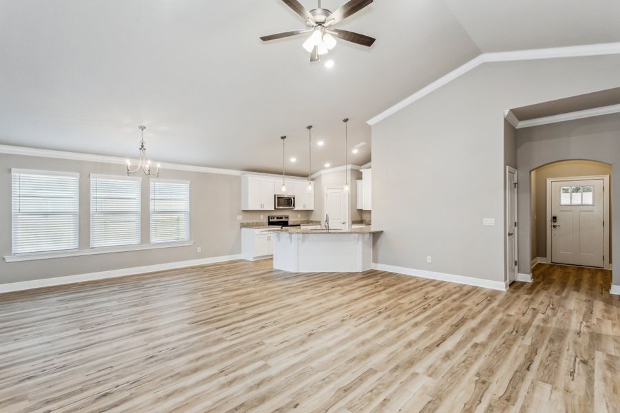 Representative unfurnished interior of a home built from the The Carlos by Herbst Homes in Doyle Hawkins Landing, Navarre (Image 92).