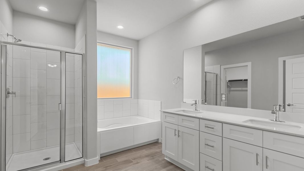 Representative furnished interior of a home built from the LAS CRUCES by D.R. Horton in Northwest Passage, Midland (Image 7). Representative furnished interior of a home built from the LAS CRUCES by D.R. Horton in Northwest Passage, Midland (Image 7).