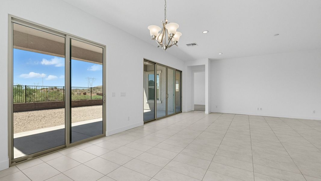 Furnished interior view inside a new home in Hacienda at Estrella, Goodyear (Image 18).