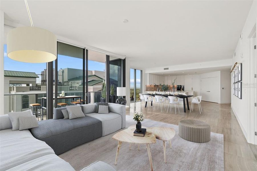 Furnished interior view inside a new home in , Tampa (Image 5).