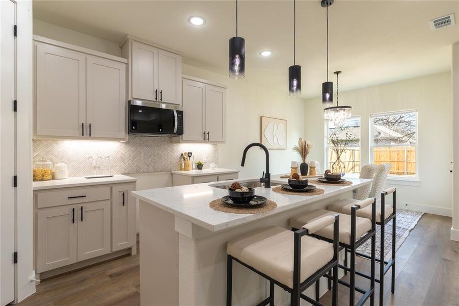 Furnished interior view inside a new home in , Dallas (Image 11). Furnished interior view inside a new home in , Dallas (Image 11).