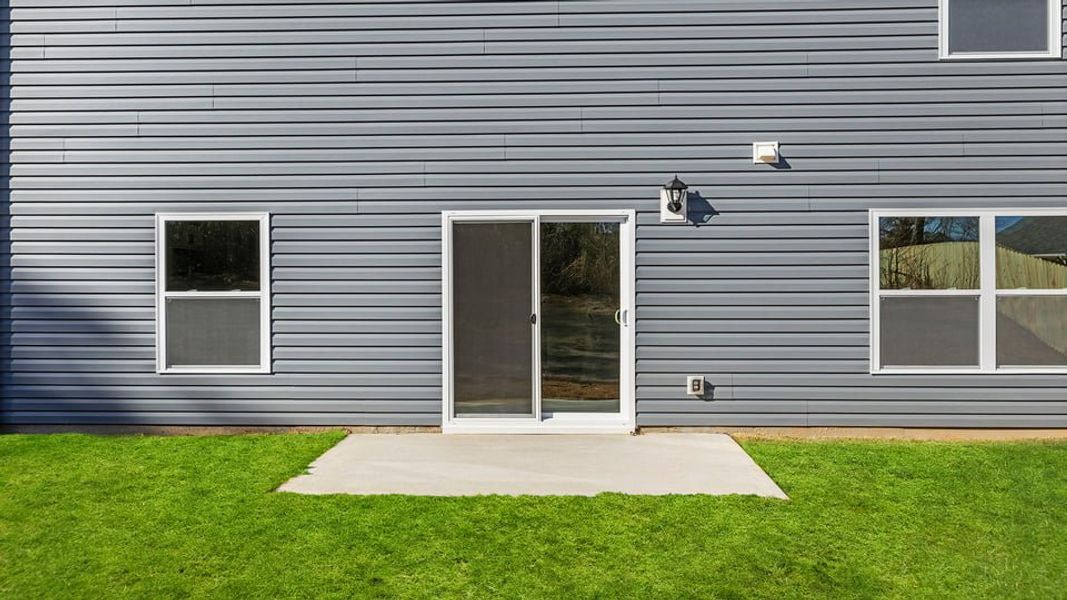 Exterior details and patio area of a home in Bentley Park, Greenwood (Image 21).