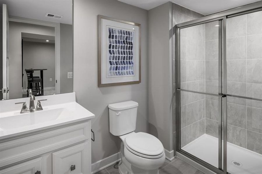 Furnished interior in a model home at Berkeley Villas in Spartanburg (Image 15).