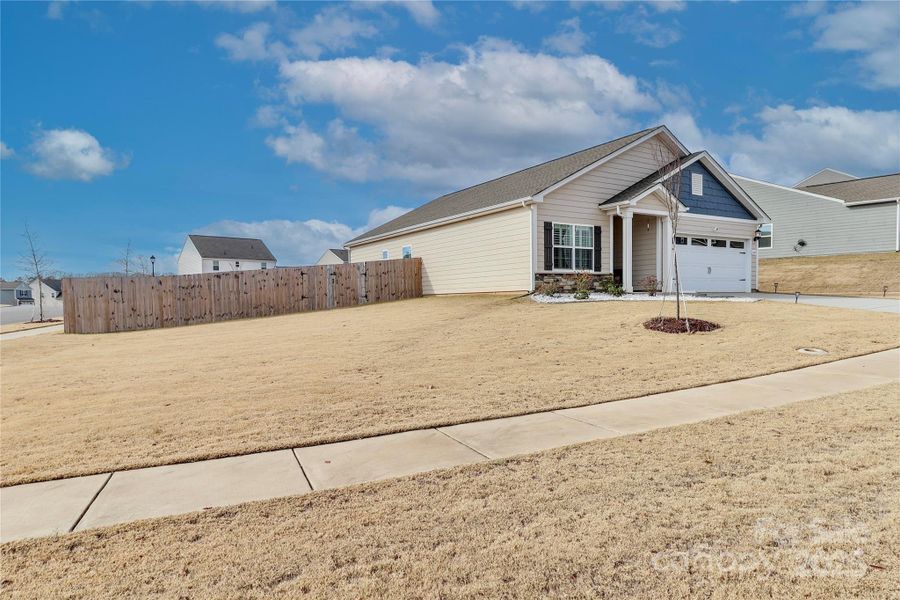 Exterior details and patio area of a home in Colonial Crossing, Troutman (Image 3). Exterior details and patio area of a home in Colonial Crossing, Troutman (Image 3).