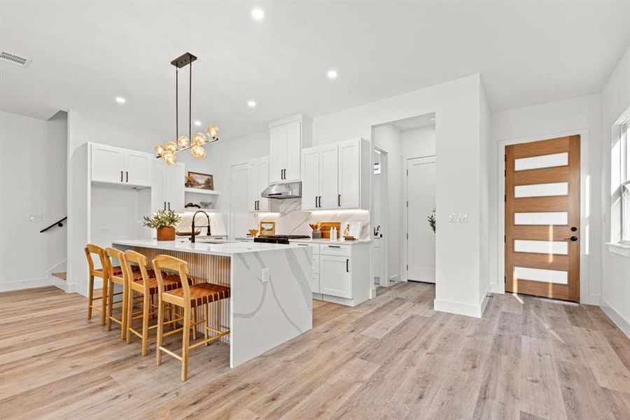 Furnished interior view inside a new home in , Dallas (Image 13).