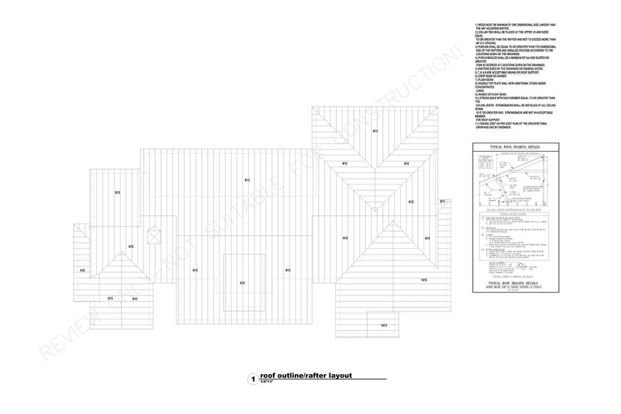 Roof plan. Plans are subject to change by builder without notice. Roof plan. Plans are subject to change by builder without notice.