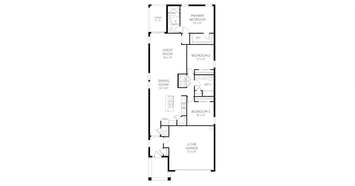 2D floor plan layout of this home in Seaire, Parrish, FL (Image 2). 2D floor plan layout of this home in Seaire, Parrish, FL (Image 2).