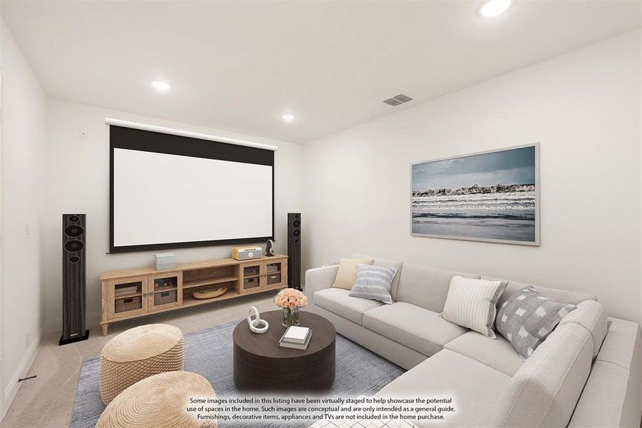 Furnished interior view inside a new home in Timberbrook, Justin (Image 7).