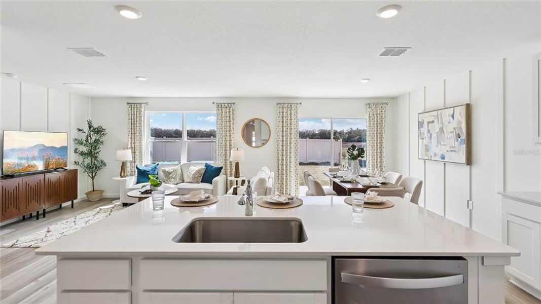 Furnished interior view inside a new home in Fletcher Trace, Alachua (Image 7). Furnished interior view inside a new home in Fletcher Trace, Alachua (Image 7).