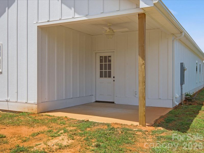 Exterior details and patio area of a home in , Clover (Image 17). Exterior details and patio area of a home in , Clover (Image 17).
