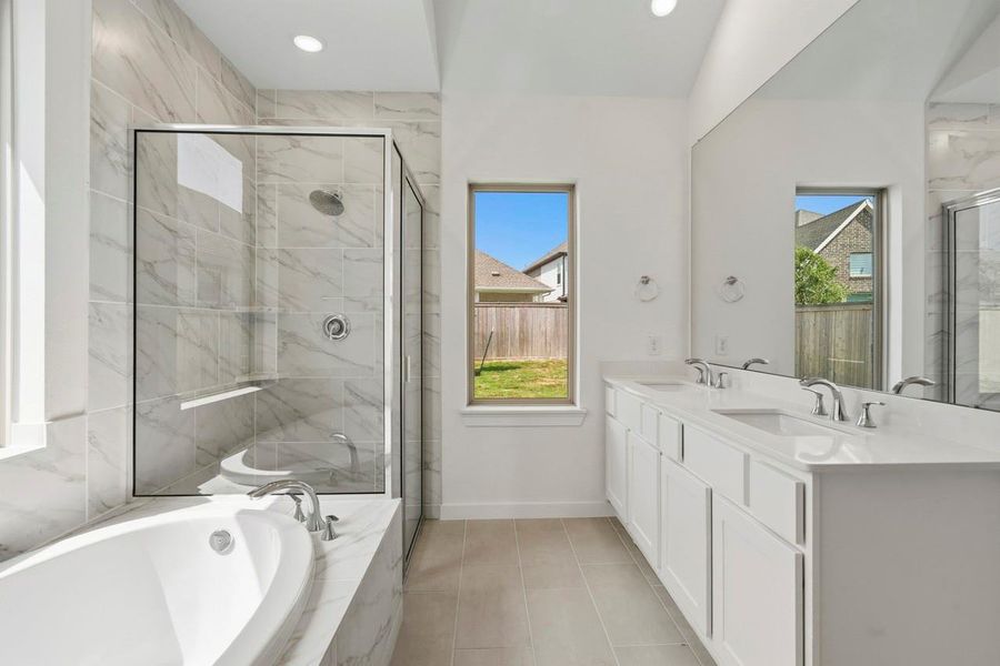 Furnished interior view inside a new home in Bridgeland, Cypress (Image 10). Furnished interior view inside a new home in Bridgeland, Cypress (Image 10).