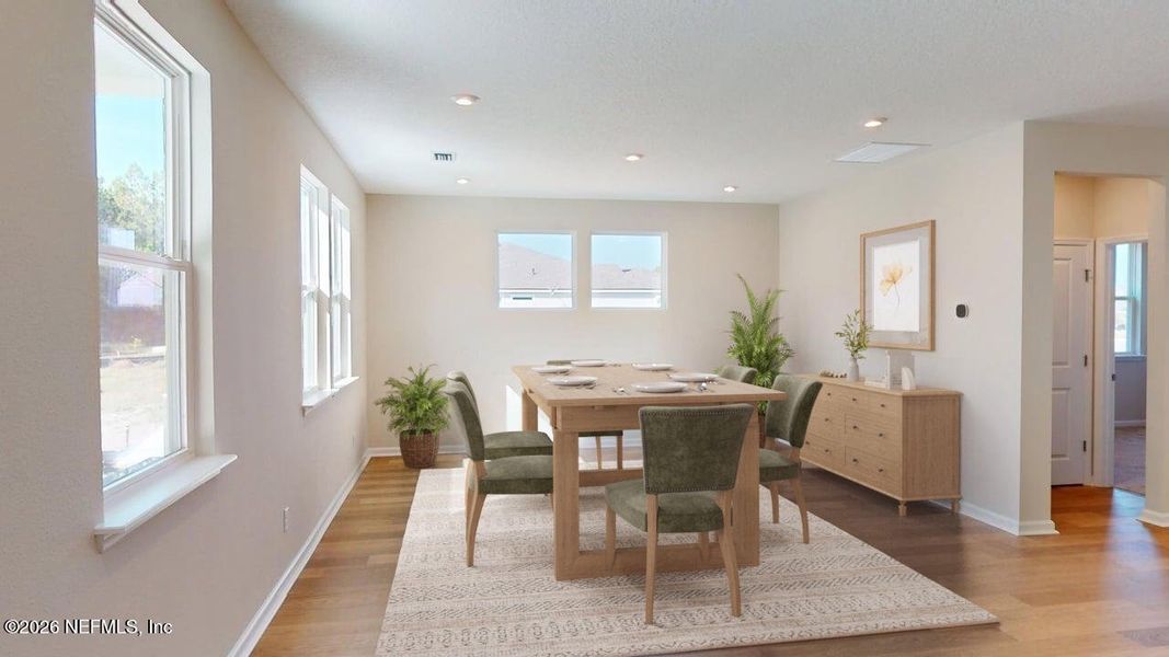 Furnished interior view inside a new home in Lakes at Bella Lago, Green Cove Springs (Image 7). Furnished interior view inside a new home in Lakes at Bella Lago, Green Cove Springs (Image 7).
