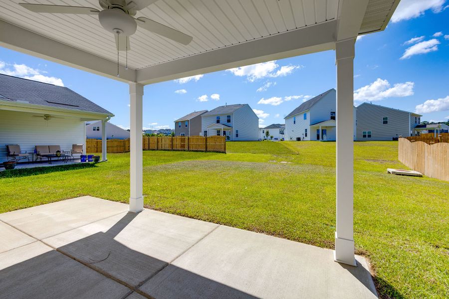 Exterior details and patio area of a home in Ellington, Elgin (Image 3).