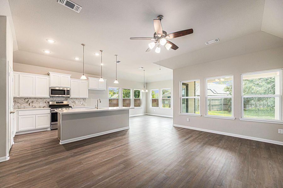 Furnished interior view inside a new home in , Bay City (Image 15). Furnished interior view inside a new home in , Bay City (Image 15).