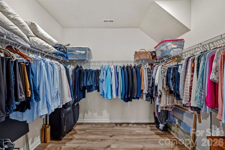 Primary walk-in closet