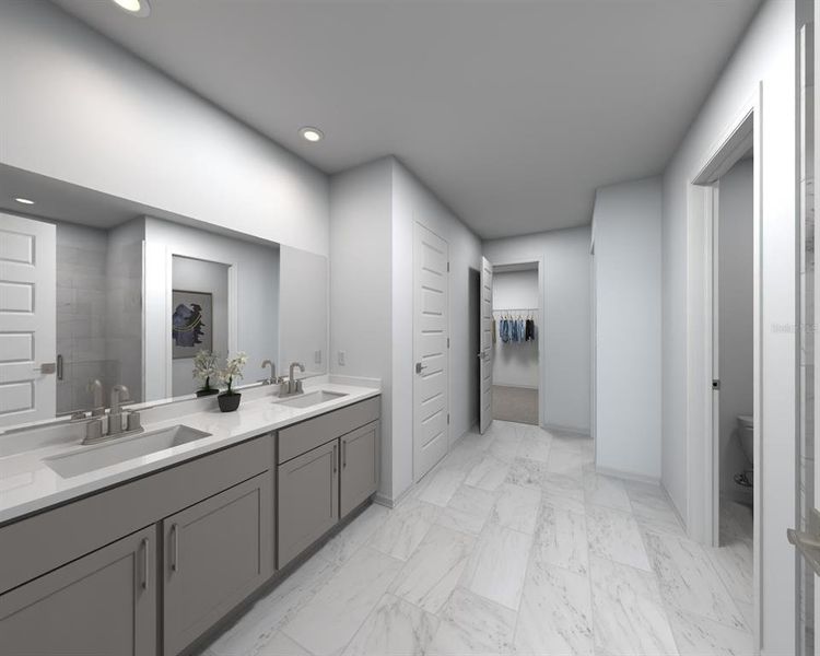 Furnished interior view inside a new home in Oakfield Trails - Signature Series, Parrish (Image 7).