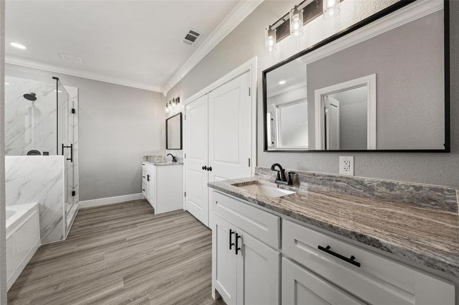 Furnished interior view inside a new home in , Woodway (Image 9). Furnished interior view inside a new home in , Woodway (Image 9).