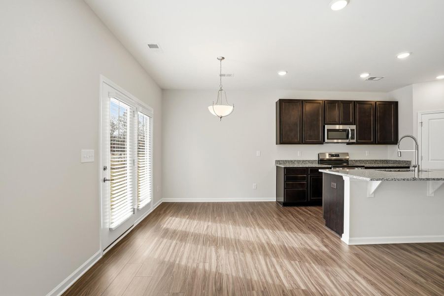 Furnished interior view inside a new home in Villas at Prestwick, Mooresville (Image 13). Furnished interior view inside a new home in Villas at Prestwick, Mooresville (Image 13).