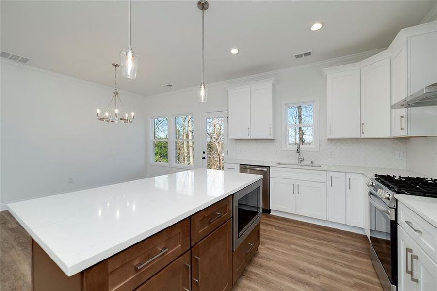 Furnished interior view inside a new home in , Buford (Image 8).