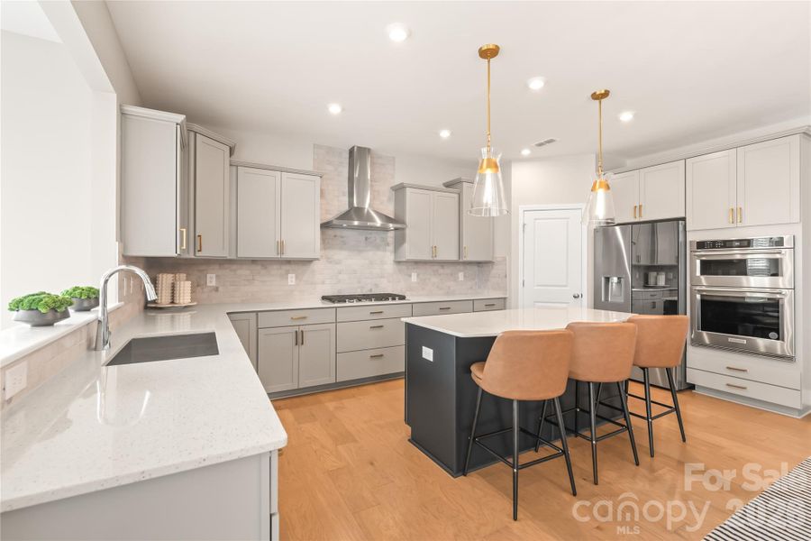 Abundant counter space and cabinetry. The room you need for everything you have