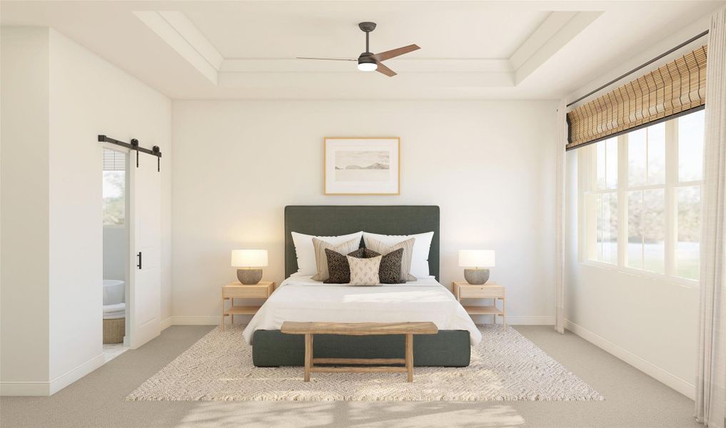 Spacious primary suite (*Artist rendering used for illustration purposes only.)