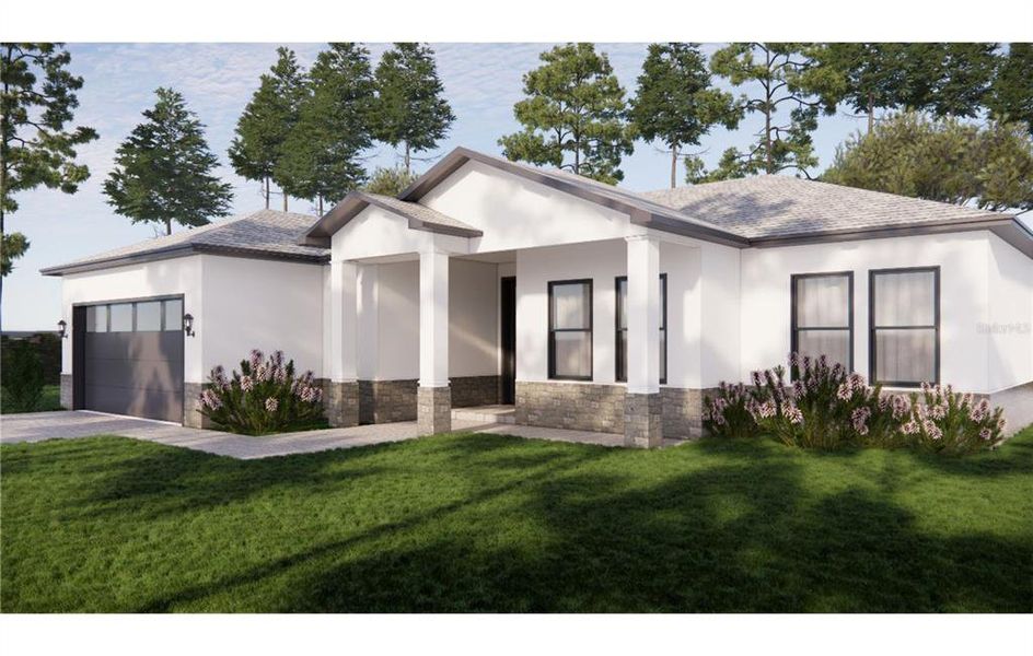 Front exterior of a new home in , Port Charlotte, FL, highlighting curb appeal (Image 2).