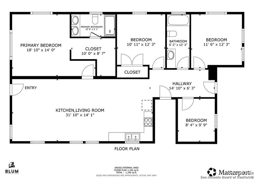 2D floor plan layout of this home in , San Antonio, TX (Image 3).