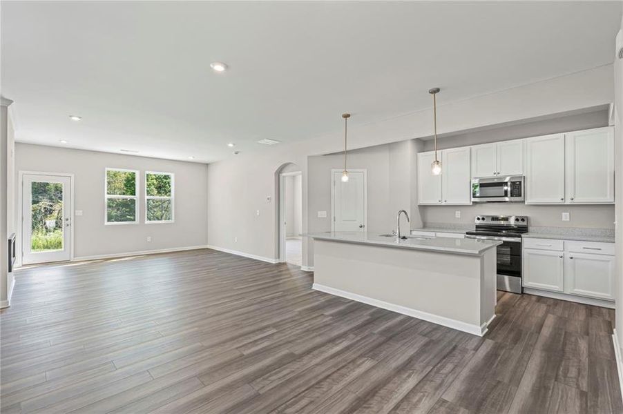 Furnished interior view inside a new home in Villas at Gold Creek, Dawsonville (Image 4).