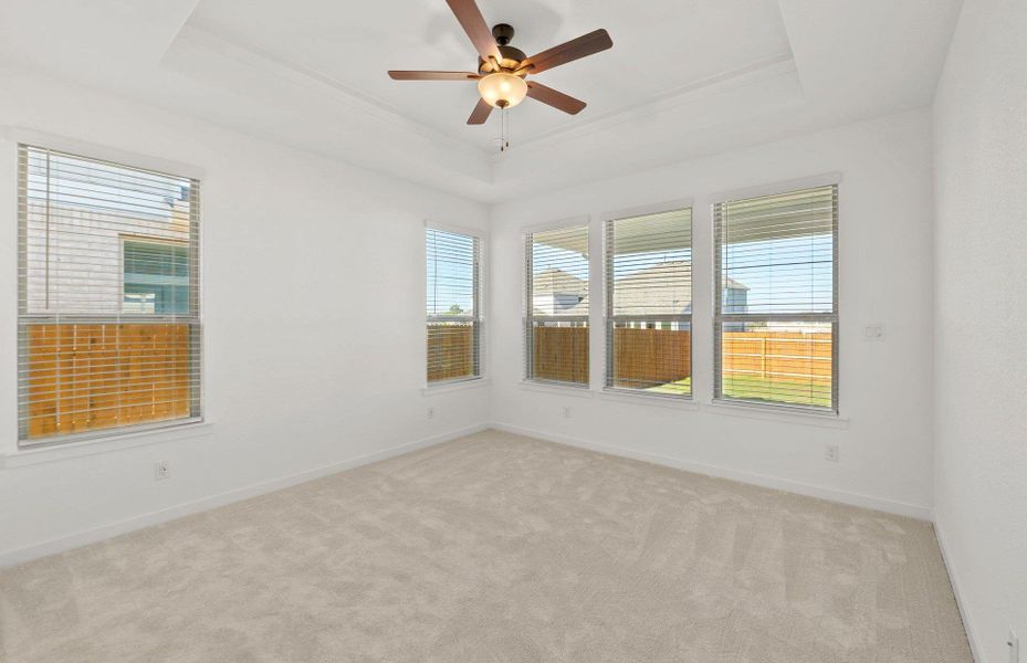 Spacious, unfurnished interior of a new home in Santa Rita Ranch, Liberty Hill (Image 18). Spacious, unfurnished interior of a new home in Santa Rita Ranch, Liberty Hill (Image 18).