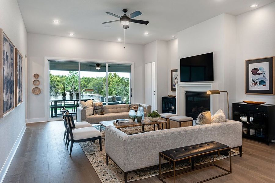 Representative furnished interior of a home built from the Pewter by Taylor Morrison in Travisso Siena Collection, Leander (Image 9). Representative furnished interior of a home built from the Pewter by Taylor Morrison in Travisso Siena Collection, Leander (Image 9).