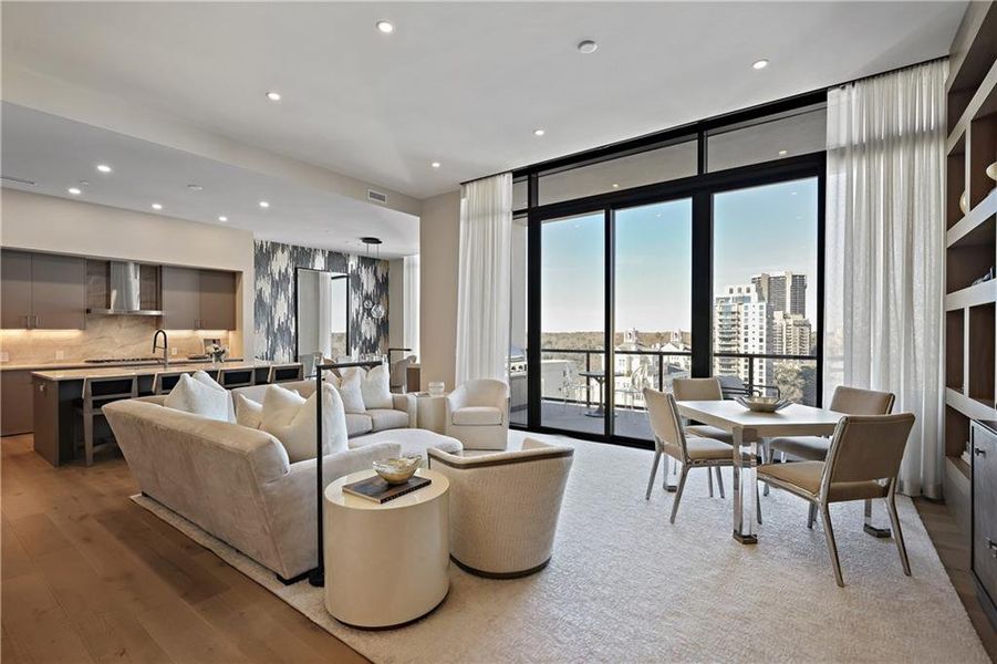 Furnished interior view inside a new home in The Dillon Buckhead, Atlanta (Image 7).