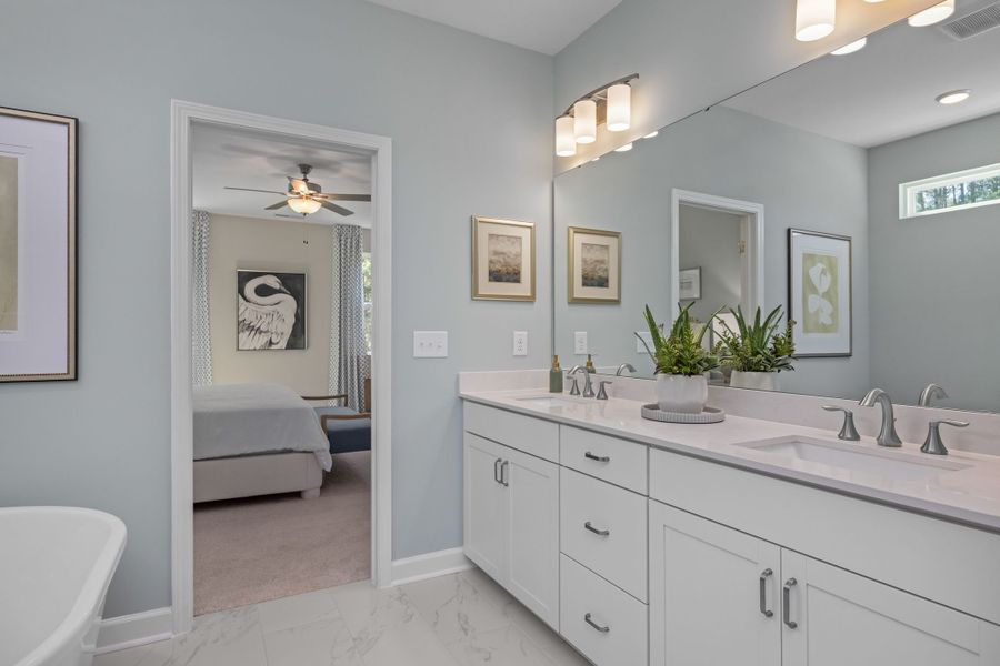 Representative furnished interior of a home built from the The Hickory II A by Davidson Homes LLC in Springvale South, Fuquay Varina (Image 26). Representative furnished interior of a home built from the The Hickory II A by Davidson Homes LLC in Springvale South, Fuquay Varina (Image 26).