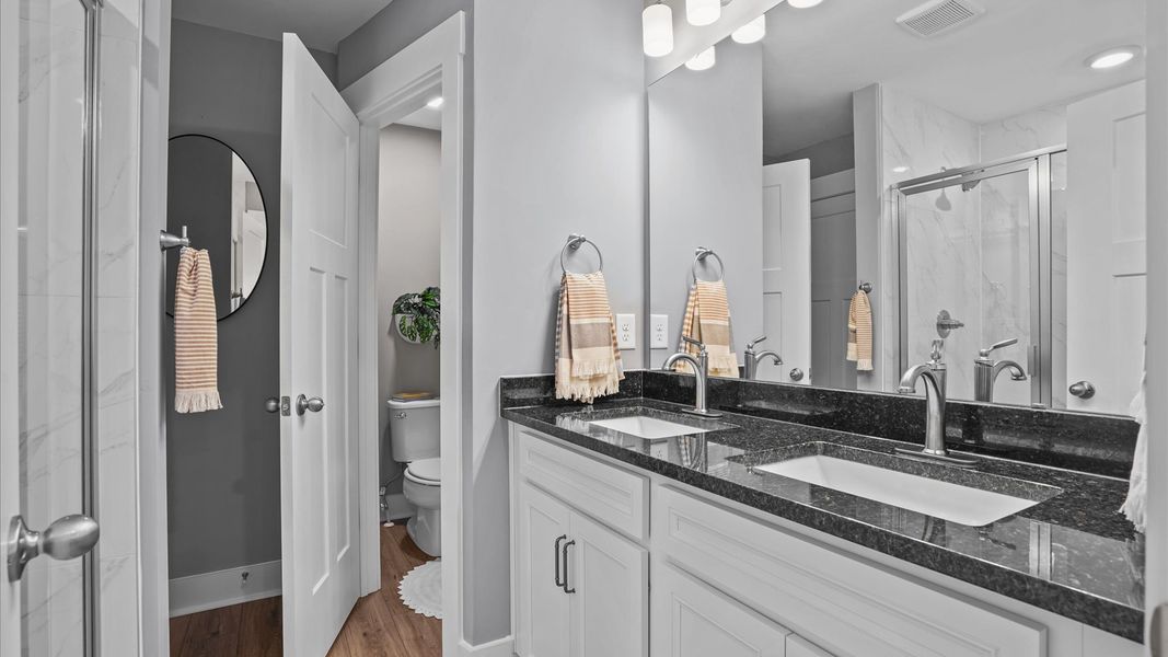 Representative furnished interior of a home built from the Litchfield by DRB Homes in Clayton Crossing, Arden (Image 16). Representative furnished interior of a home built from the Litchfield by DRB Homes in Clayton Crossing, Arden (Image 16).
