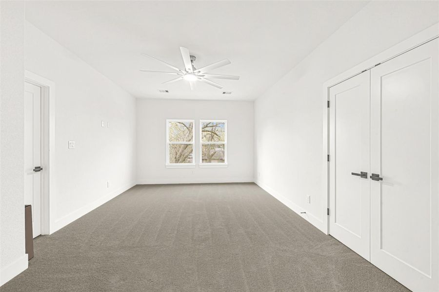 Secondary bedrooms feel like the main attraction. They are all spacious, with large ceiling fans and private bathrooms Secondary bedrooms feel like the main attraction. They are all spacious, with large ceiling fans and private bathrooms