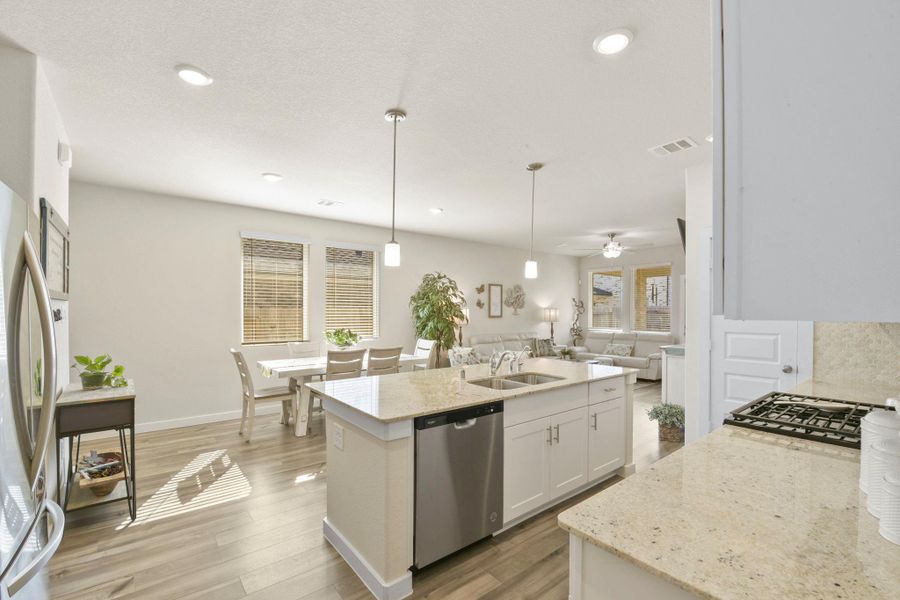 Furnished interior view inside a new home in Harper's Preserve - Traditional Series, Conroe (Image 4).