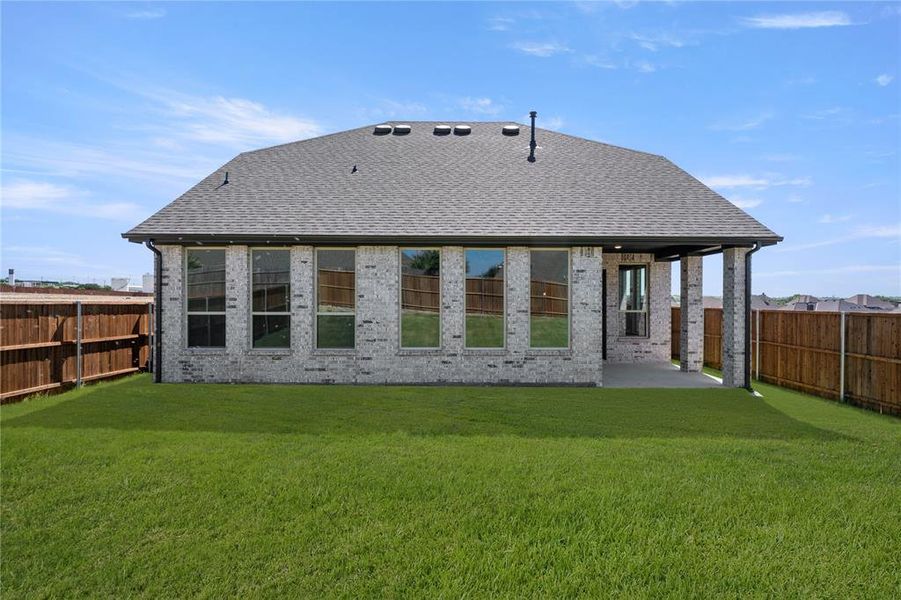 Front exterior of a new home in Country Hollow Sales Phase 1, Aledo, TX, highlighting curb appeal (Image 18).