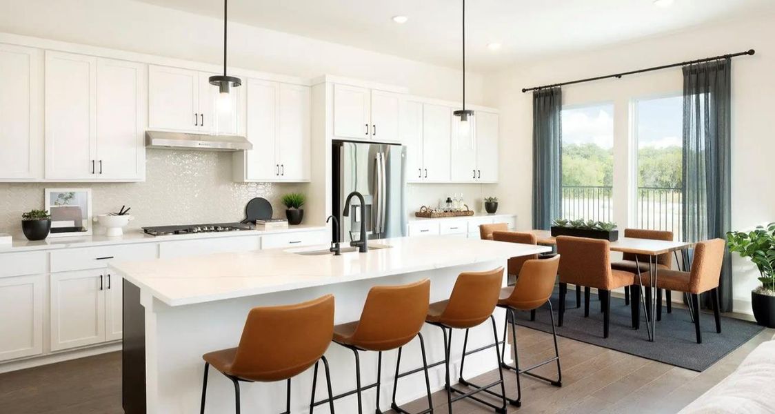 Furnished interior view inside a new home in Novel, Austin (Image 9).