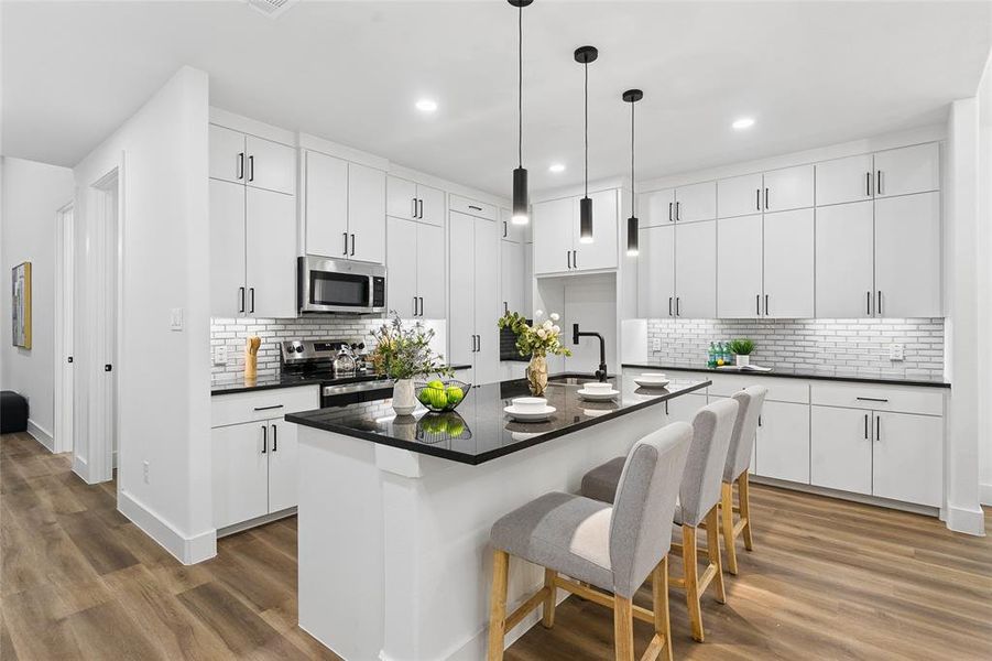 Furnished interior view inside a new home in , Dallas (Image 6).