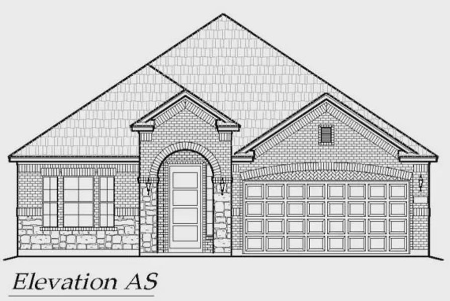 Exterior rendering of this home design in Summer Crest, Fort Worth, TX (Image 3).