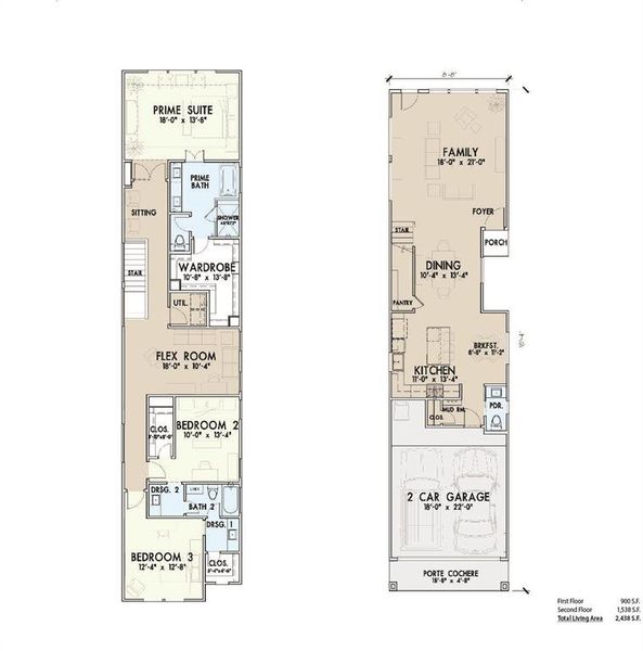 Color Rendering of Floor-plan