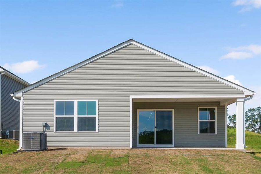 Exterior details and patio area of a home in Everly 2-Story, Spartanburg (Image 2).