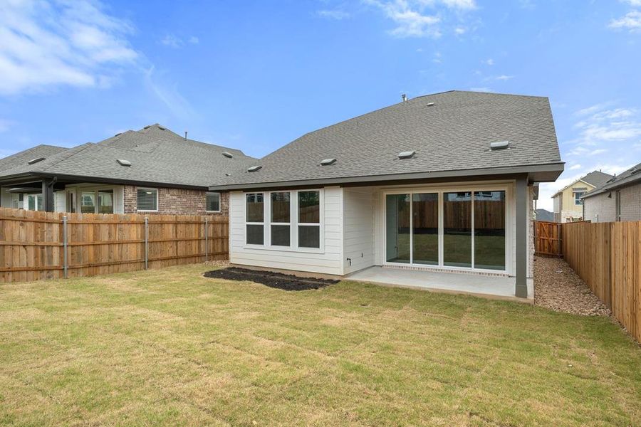 Exterior details and patio area of a home in Heritage, Dripping Springs (Image 30). Exterior details and patio area of a home in Heritage, Dripping Springs (Image 30).