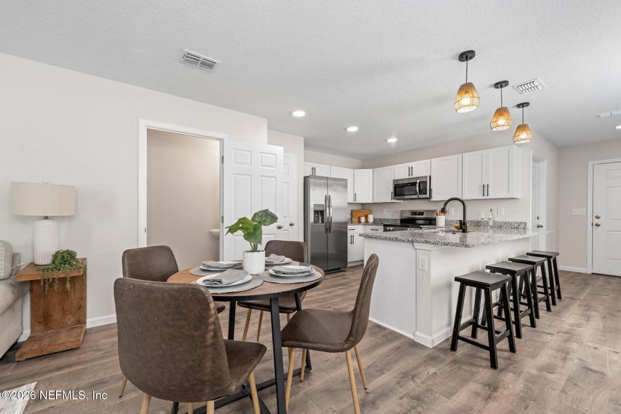 Furnished interior view inside a new home in , Jacksonville (Image 8).